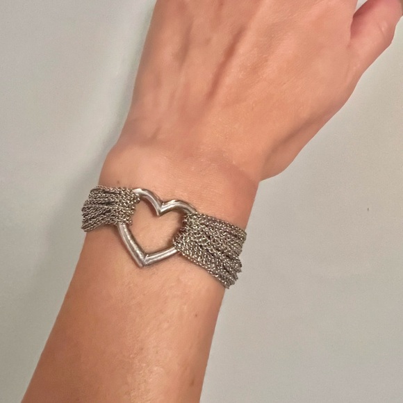 Tiffany & Co. Elisa Peretti
Sterling Silver Multi-Chain Heart Bracelet - Picture 8 of 9
